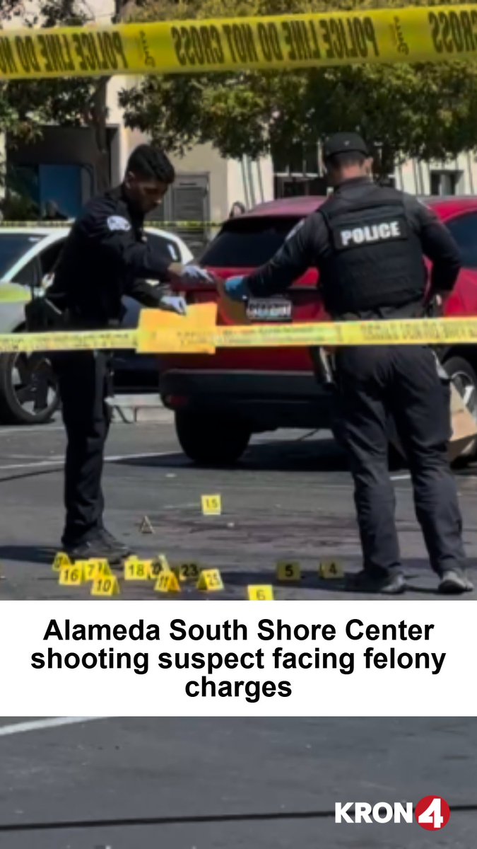 Alameda South Shore Center shooting suspect facing felony charges