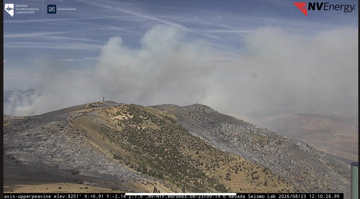 Reno / Nevada The Hawk Fire, burning near Reno, is currently 10,522 acres and 0% contained. Approximately 90,000 residents within evacuation orders or warnings. Multiple air tankers, including 1 VLAT are currently working the western edge of the fire
