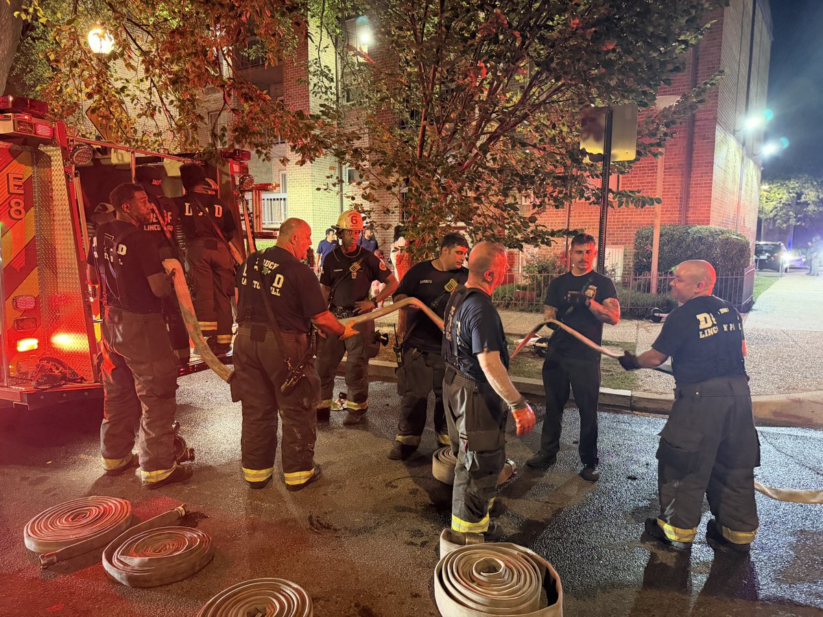 Fire - 1500 Block of Benning Road NE Origin and cause is under investigation. 10 adults displaced as a result of this fire. Residents being assisted by @DCMOCRS and @RedCrossNCGC. No injuries to report.