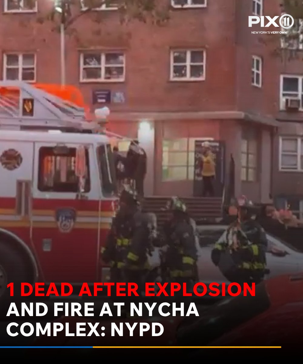 A man is dead after an explosion and fire broke out at a NYCHA complex in NYC. See the latest on the situation:-