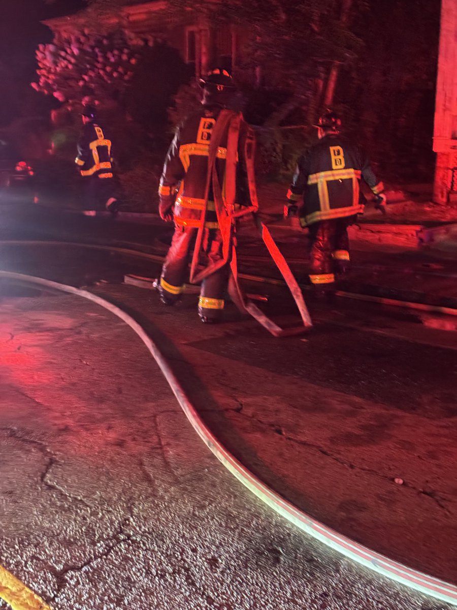 Fire detail companies are setup now at 596 Metropolitan Ave. There were no injuries reported. RedCross have been called to help the family of 3/1 dog with emergency services.Their cat is still missing.