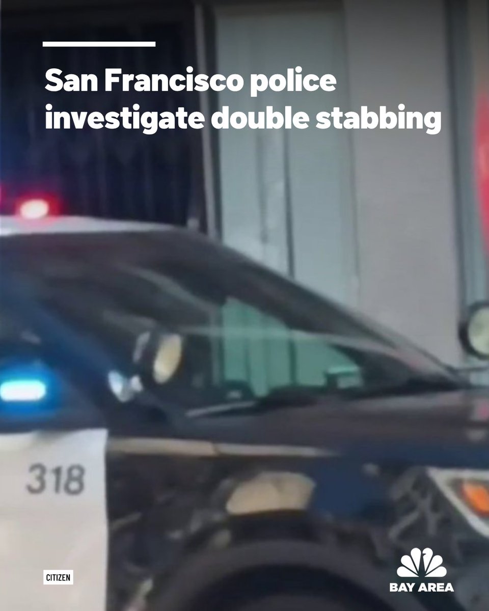 Two people were stabbed in San Francisco Sunday afternoon, according to police