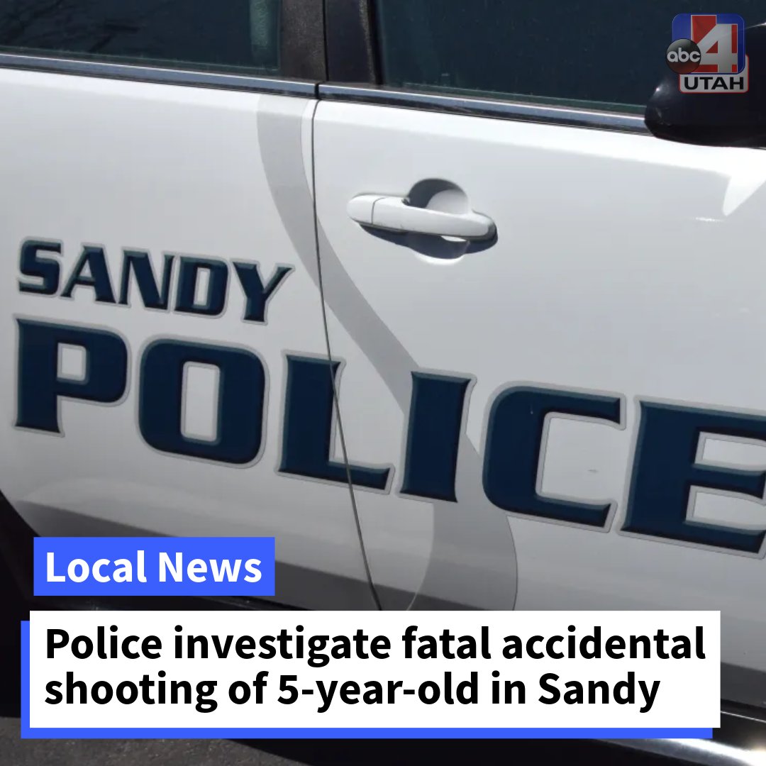 A 5-year-old child died from a gunshot wound in Sandy over the weekend in what police described as a tragic accident
