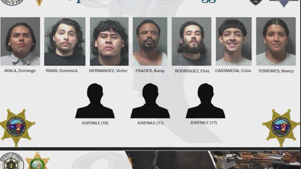 Ten people, including three teenagers, have been arrested following a months-long gun trafficking investigation in Kings County that authorities say involved gang members and firearms moving across county and state lines