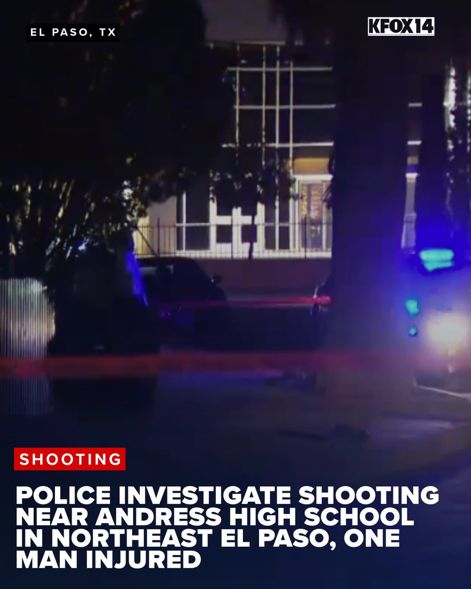 Police are investigating a shooting Wednesday night in Northeast El Paso near Andress High School after officers were called to the area. One man was injured and transported to a local hospital