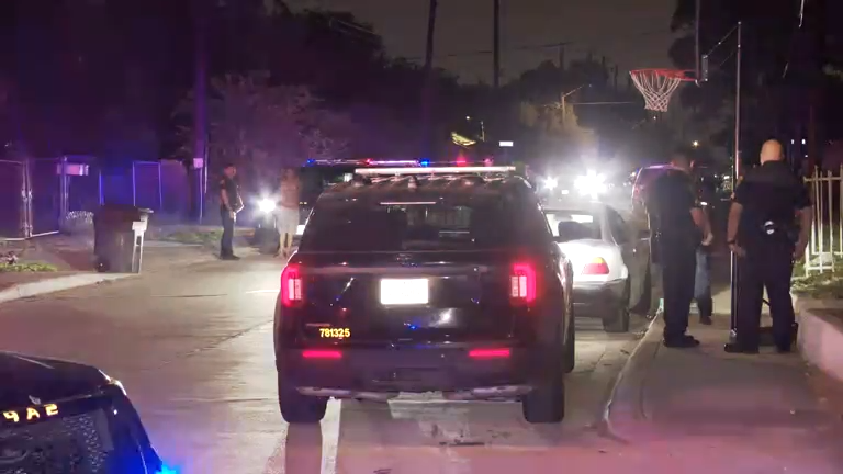 A 27-year-old man was shot in the hip and grazed in the head. Police say the suspect and a 19-year-old woman left the scene