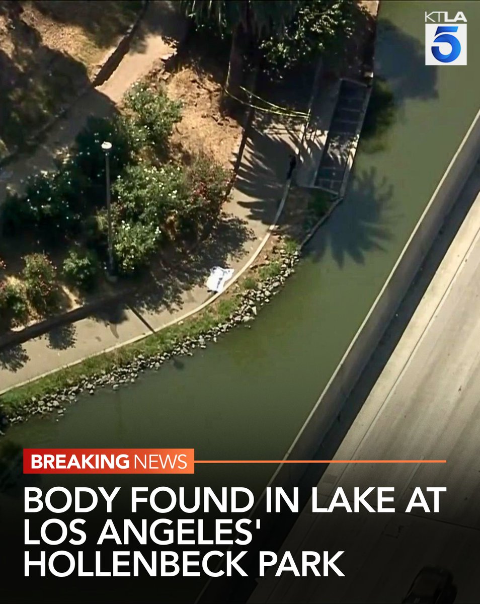 Emergency crews are responding to reports of a body in a lake at Hollenbeck Park in Los Angeles' Boyle Heights neighborhood