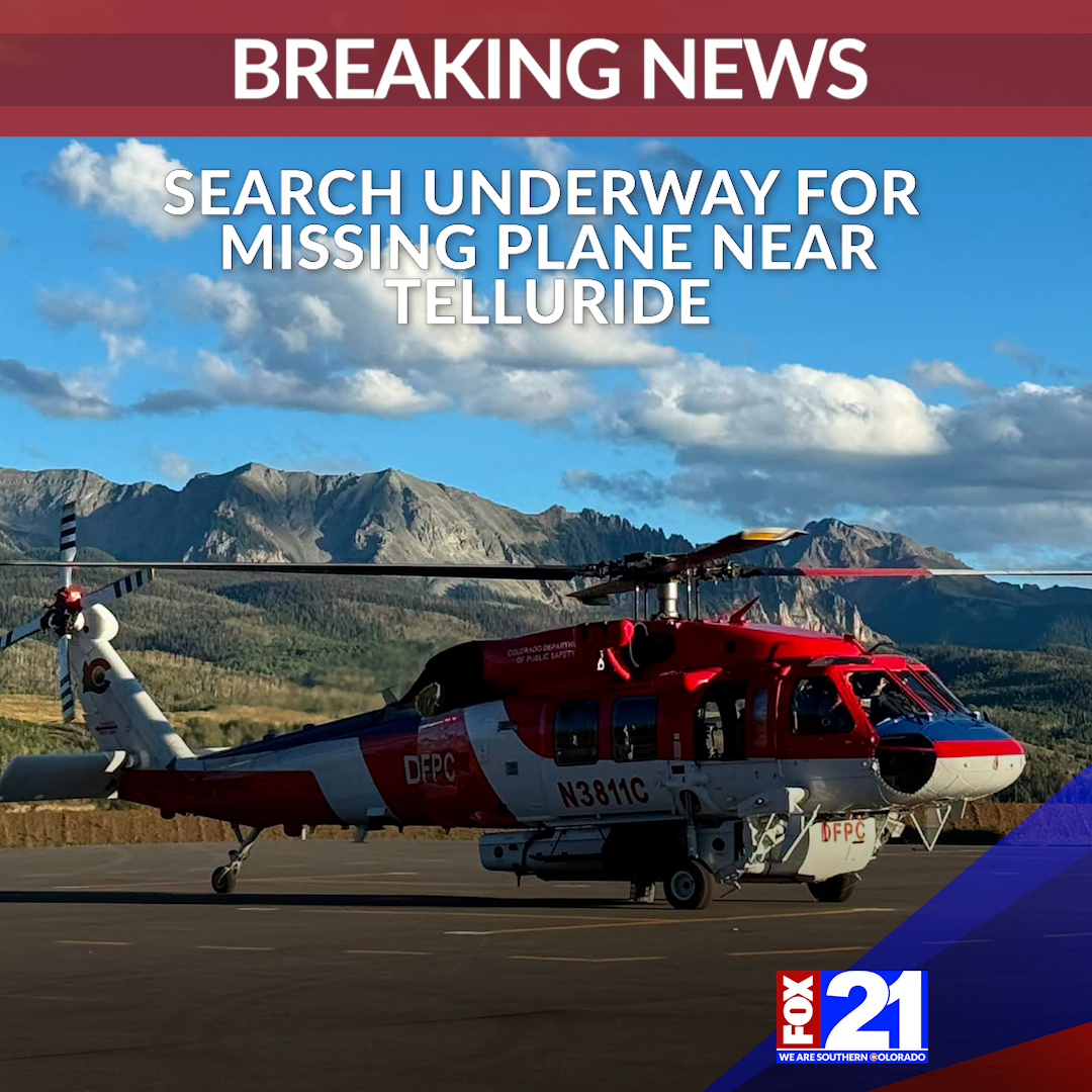 A search is underway after a single-engine aircraft crashed near Dolores Peak on Thursday evening