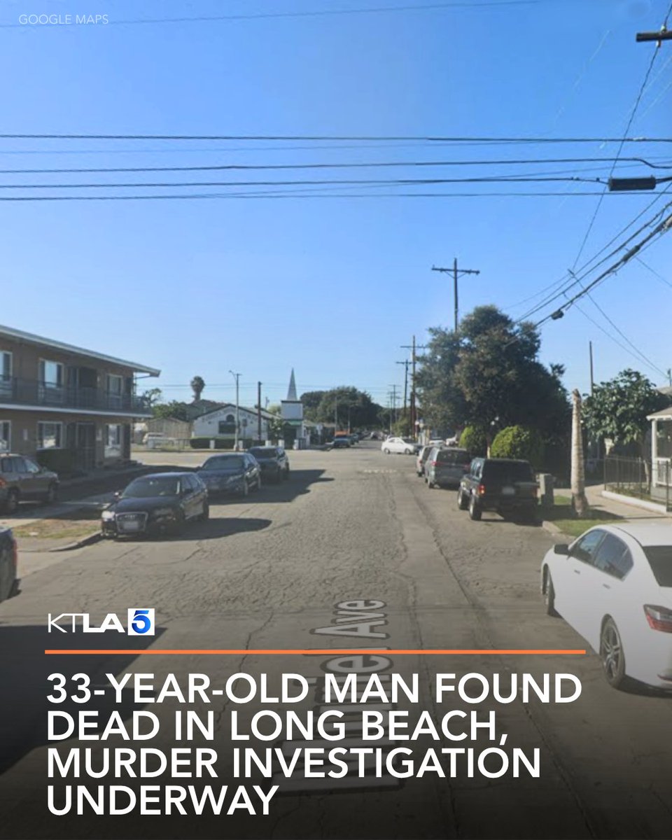 A murder investigation is underway after a 33-year-old man was found dead on a Long Beach road.
