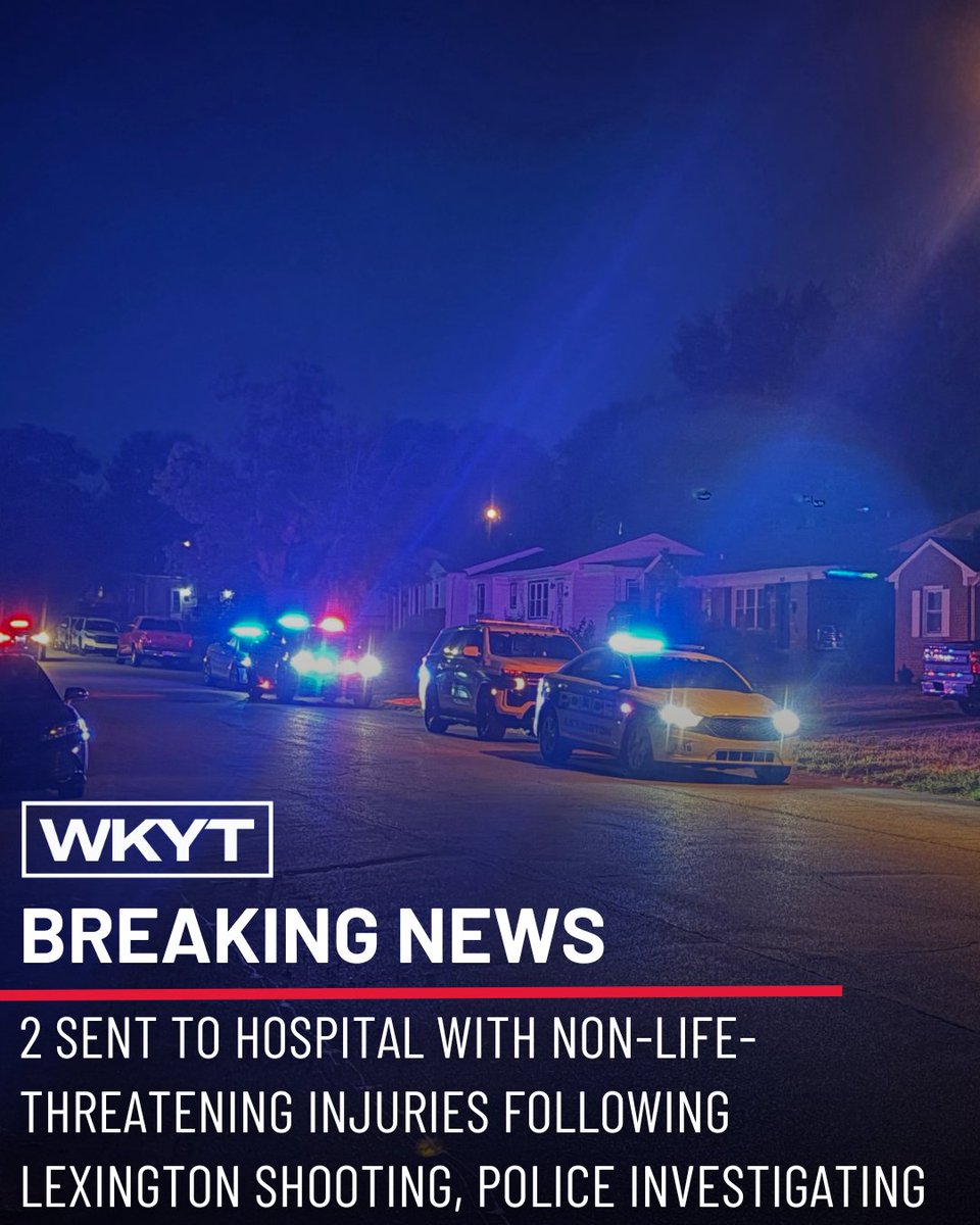 Lexington police are investigating a shooting that sent two people to the hospital with non-life-threatening injuries