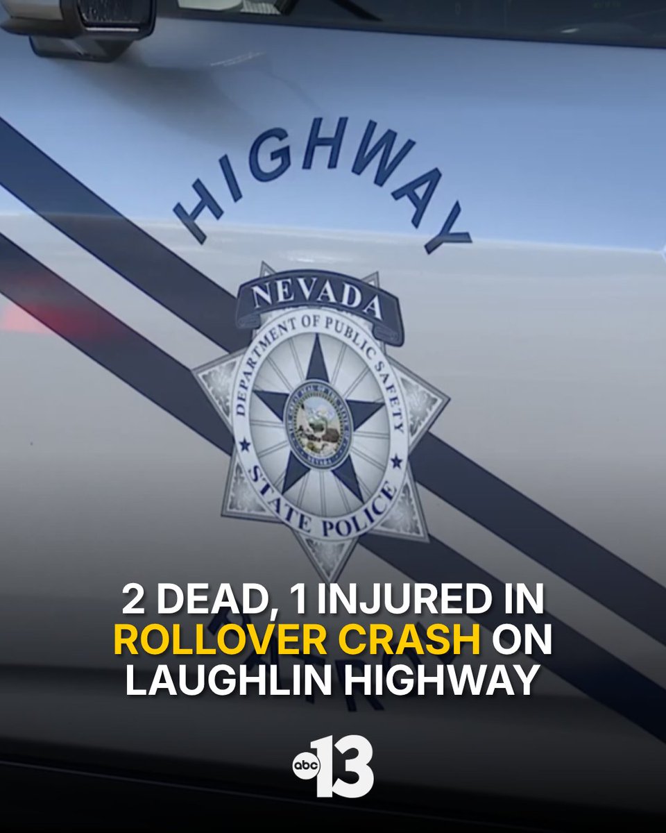 Two people are dead and another is in critical condition after a rollover crash on Laughlin Highway on Sunday morning, according to the Nevada State Police