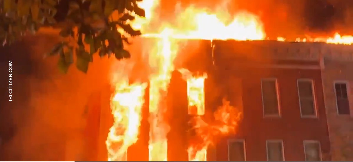 Baltimore Firefighters are fighting a 2 alarm fire  2024 Eagle St