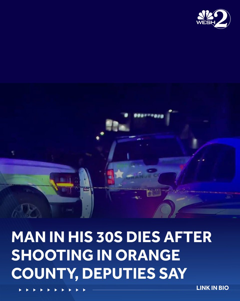 Man in his 30s dies after shooting in Orange County, deputies say