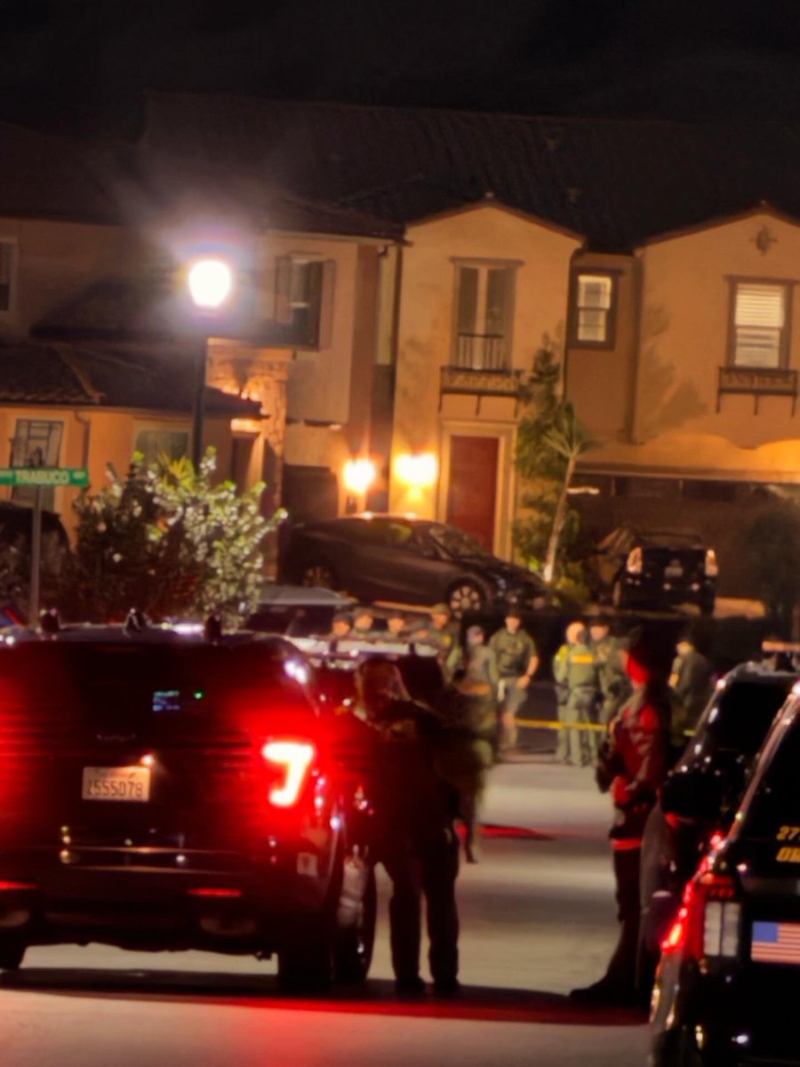 LakeForest / California OCSD was involved in a Pursuit earlier tonight that ended in Shots fired. A pursuit ran through a gated community and shots were fired by deputies. It's believed the suspect was struck but not confirmed at this time