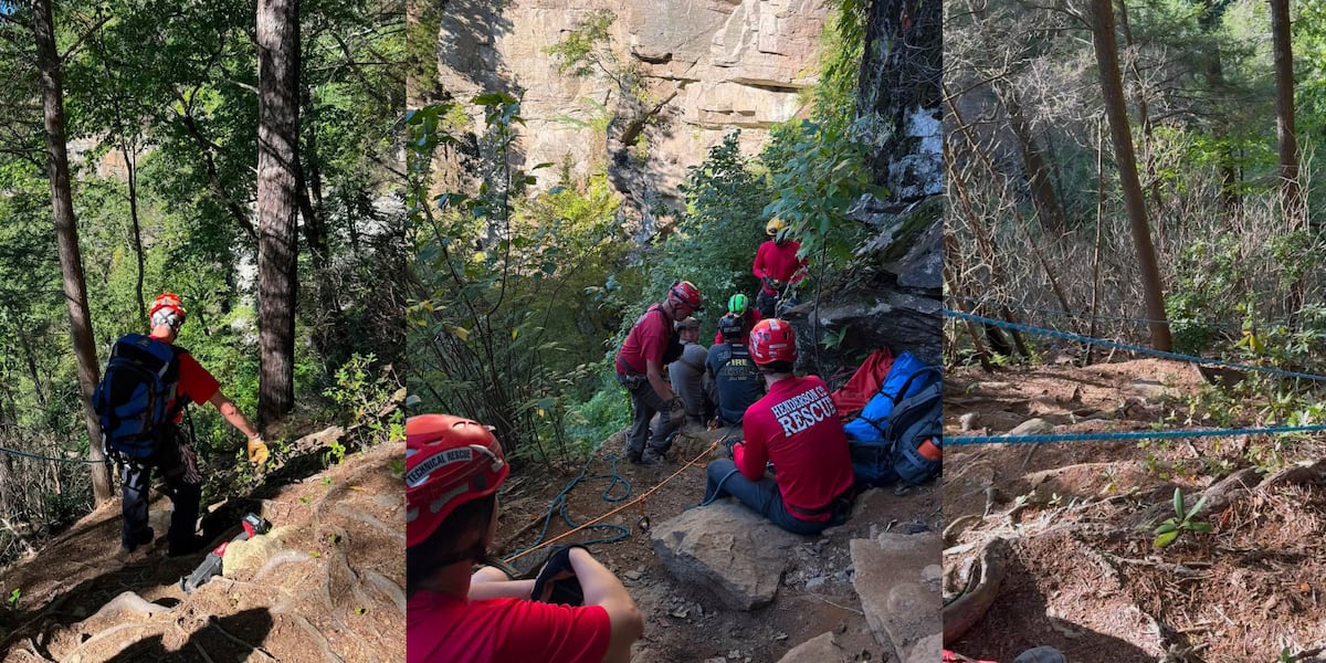 Officials: Fire crews rescue hiker injured at waterfall in North Carolina