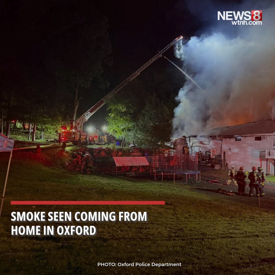 Police and firefighters responded to a housefire in Oxford on Sunday night, officials said