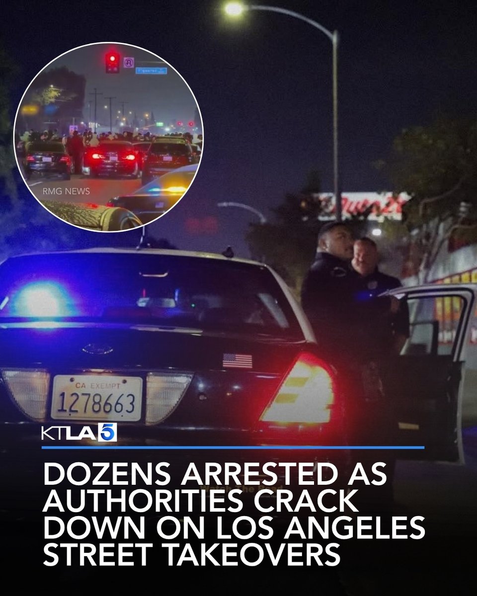 Authorities also targeted street races and other forms of dangerous driving