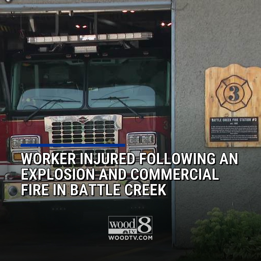 A worker with Franklin Plastics in Battle Creek was injured in an explosion