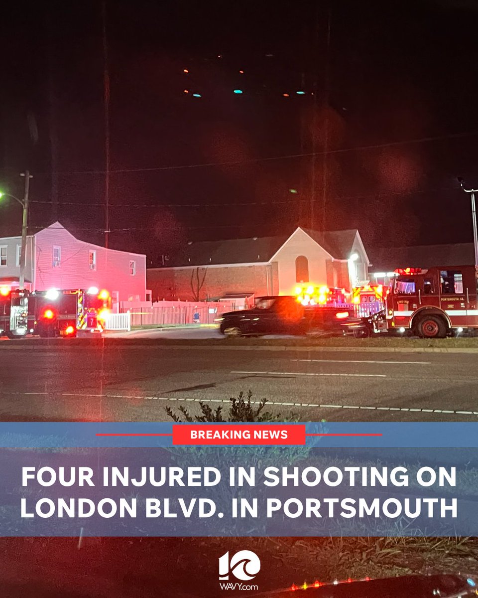 Two adult males and two adult females sustained gunshot wounds after shots were fired in the 1000 block of London Boulevard