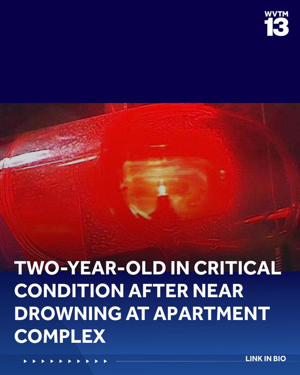 Two-year-old in critical condition after near drowning at apartment complex