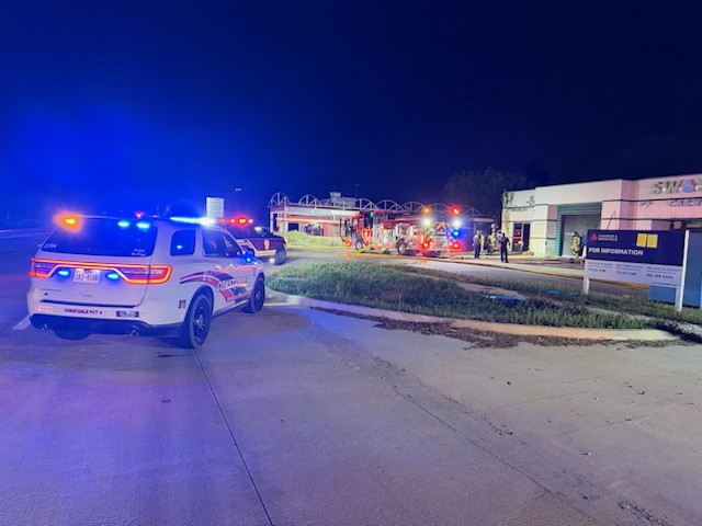 Constables out on a vehicle fire near 5300 FM 1960 Rd.