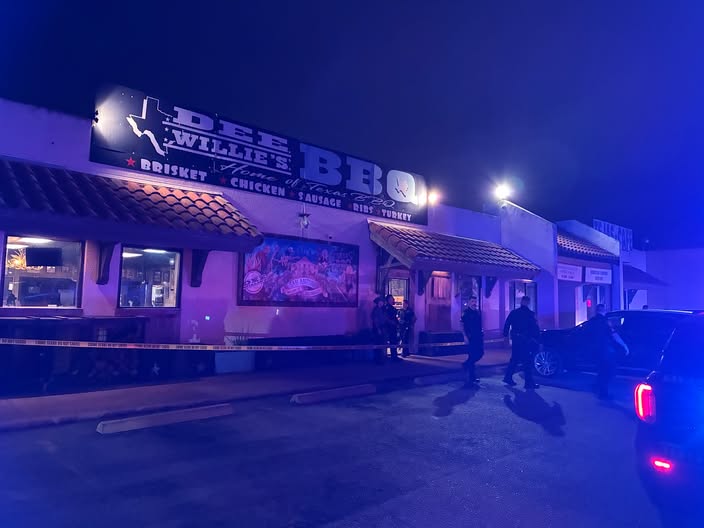 A man was hospitalized after a disturbance outside a Northeast Side restaurant escalated to a stabbing Friday night, police said