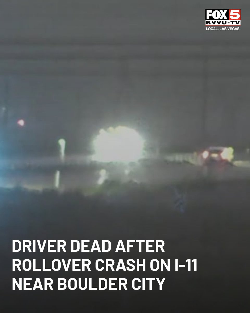 A man is dead after a rollover crash on I-11 near Boulder City.