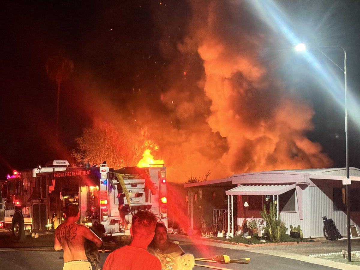 Firefighters were able to make a quick attack on the fully involved mobile home and kept it from extending to other homes. No injuries are reported