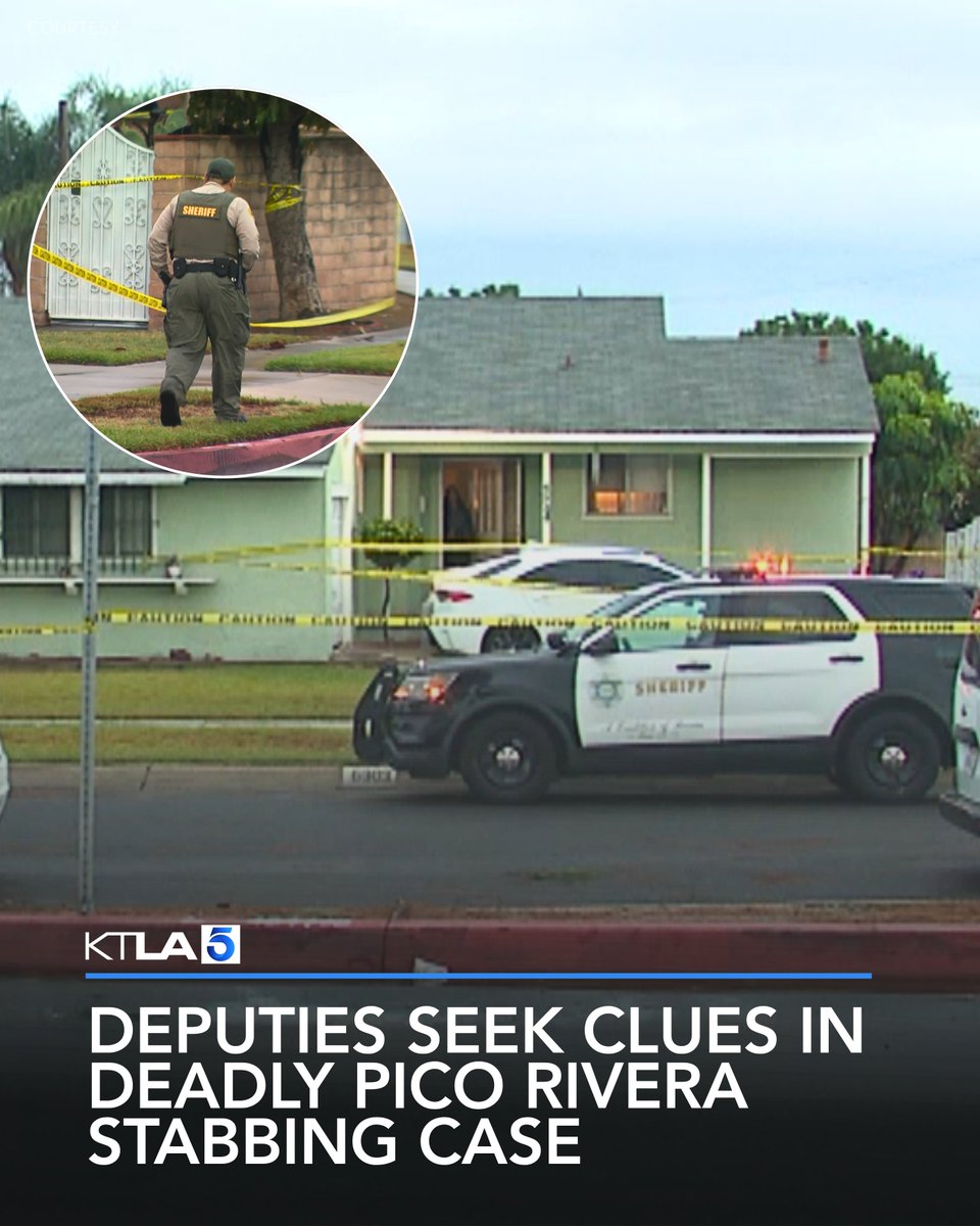 Los Angeles County homicide detectives are investigating a deadly stabbing reported in a Pico Rivera neighborhood