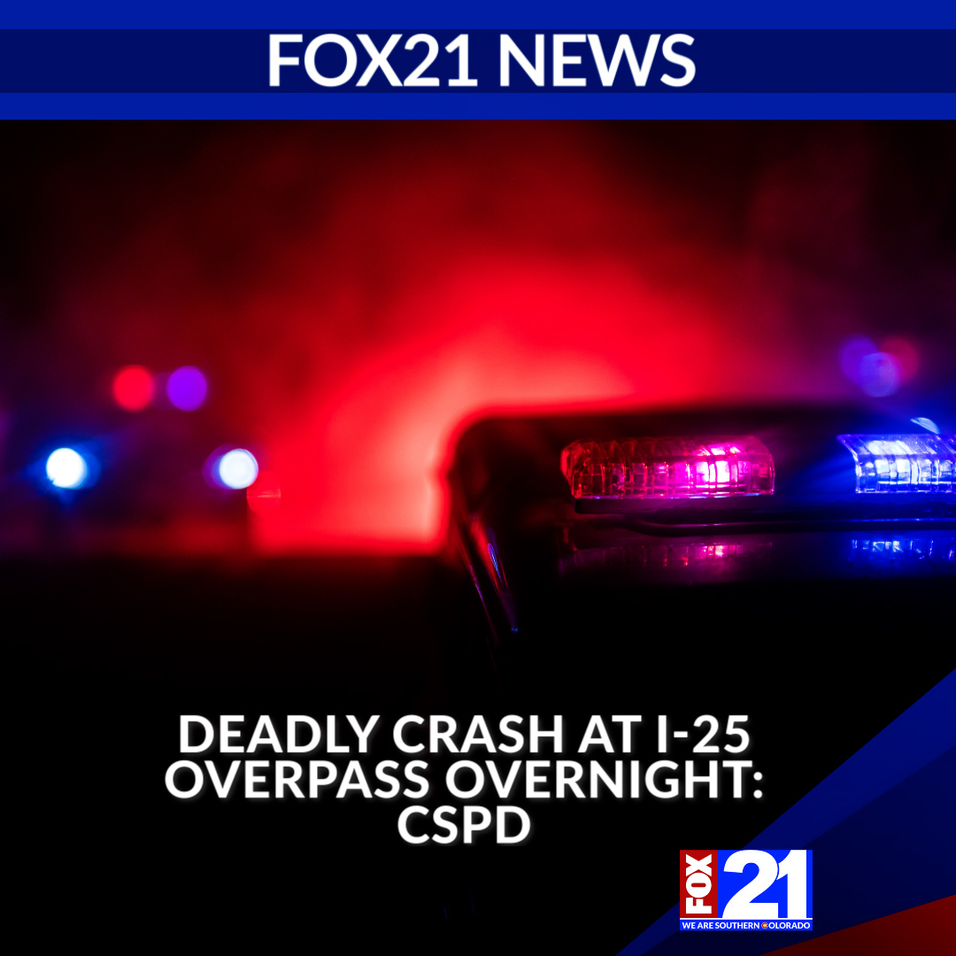 CSPD responded to the scene in the 5300 block of Mark Dabling Boulevard just before 3 a.m. on Monday. When officers arrived, they found a sedan fully engulfed in flames after it collided with a bridge support pillar